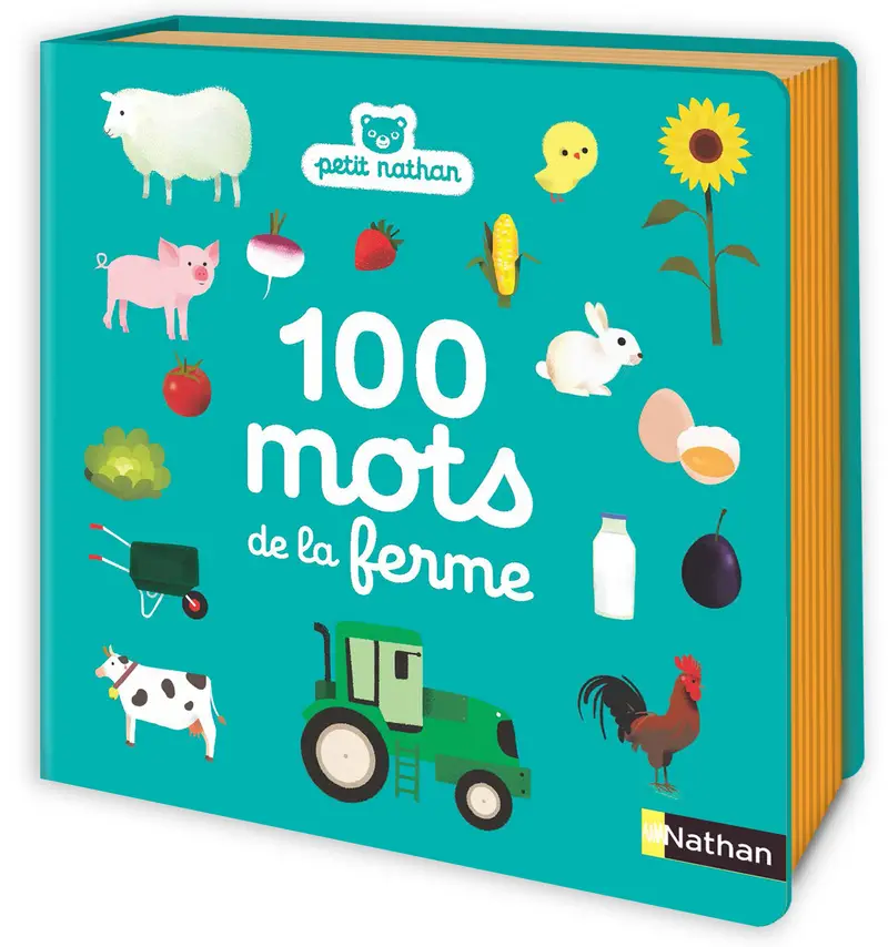 100 mots de la ferme - mon gros imagier - dès 10 mois