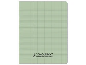 Cahier 17×22 conquerant 96p 90gr Polypro VERT
