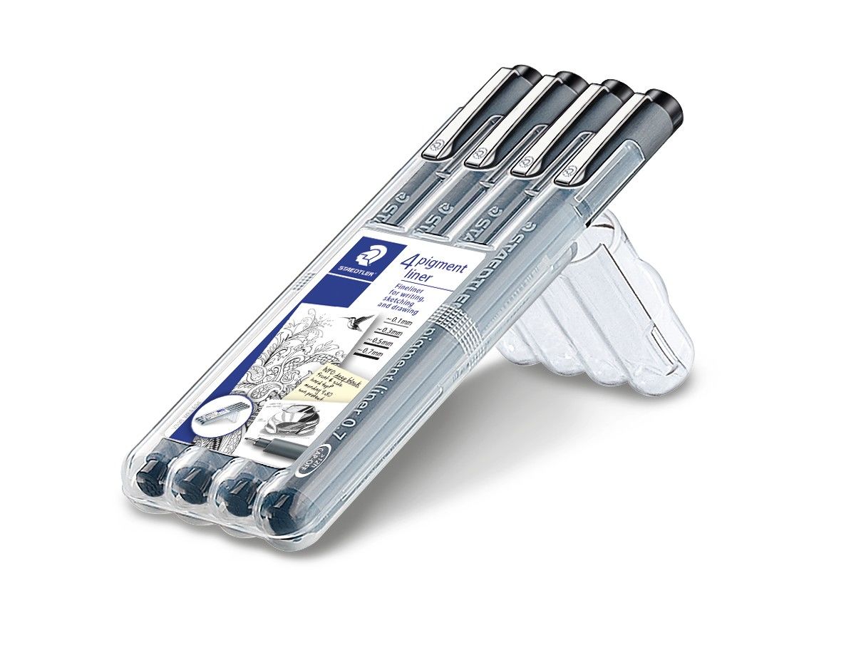 STAEDTLER 4 pigment liner box 308 (0.1, 0.3, 0.5, 0.7)