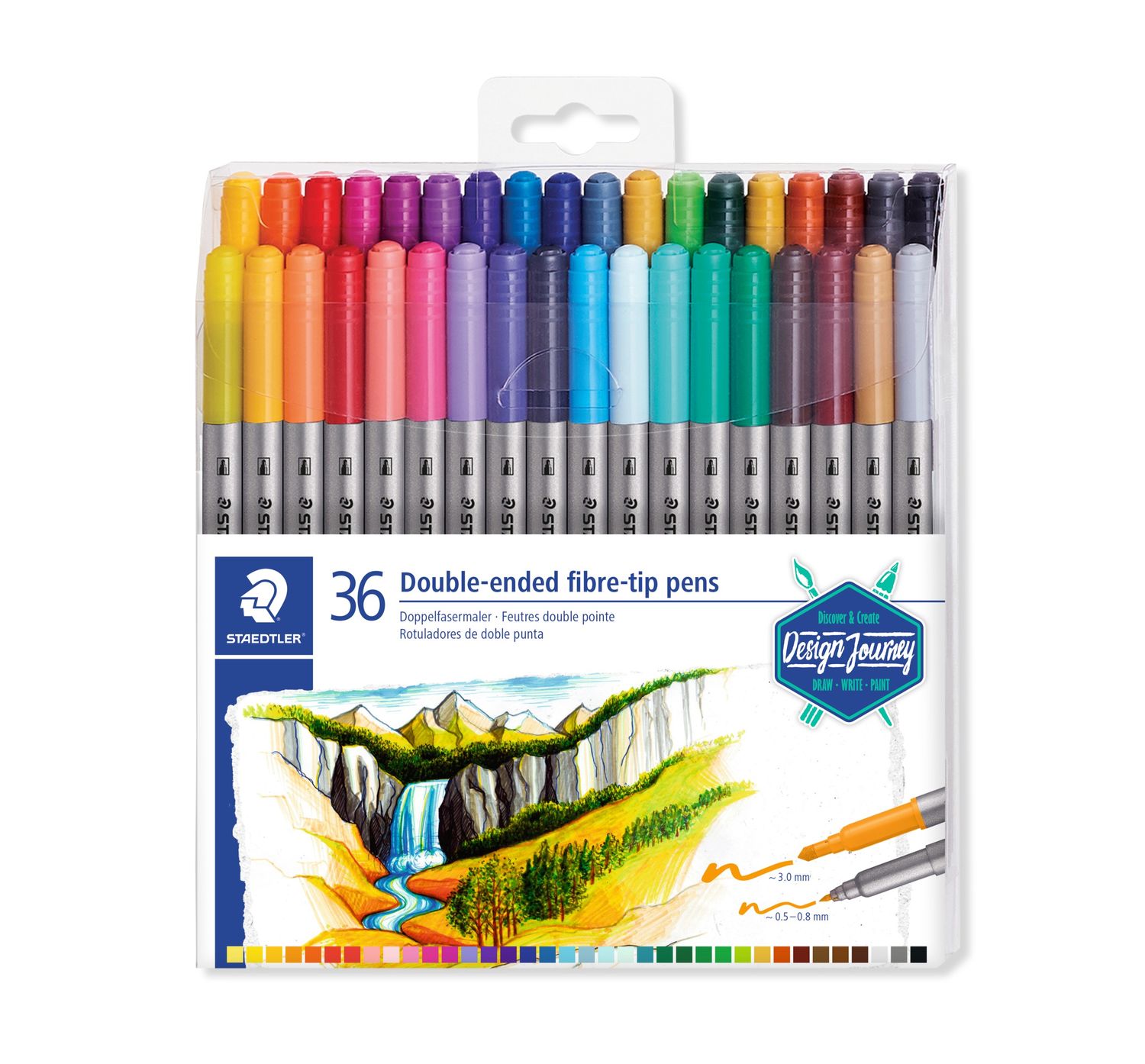 Double-ended fibre-tip pen STAEDTLER® Feutres à double pointe