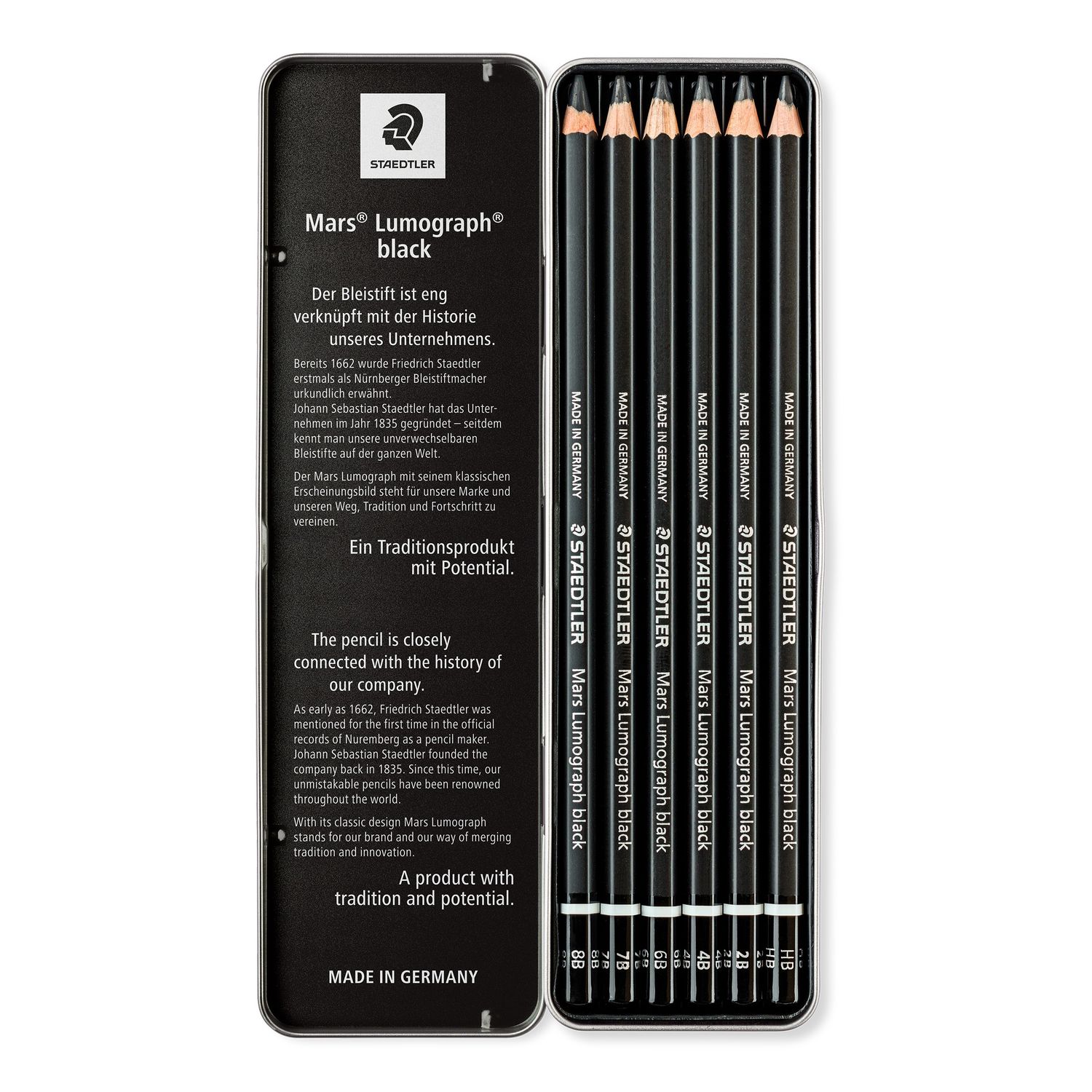 Drawing pencil Mars® Lumograph® black 100B – Image 4