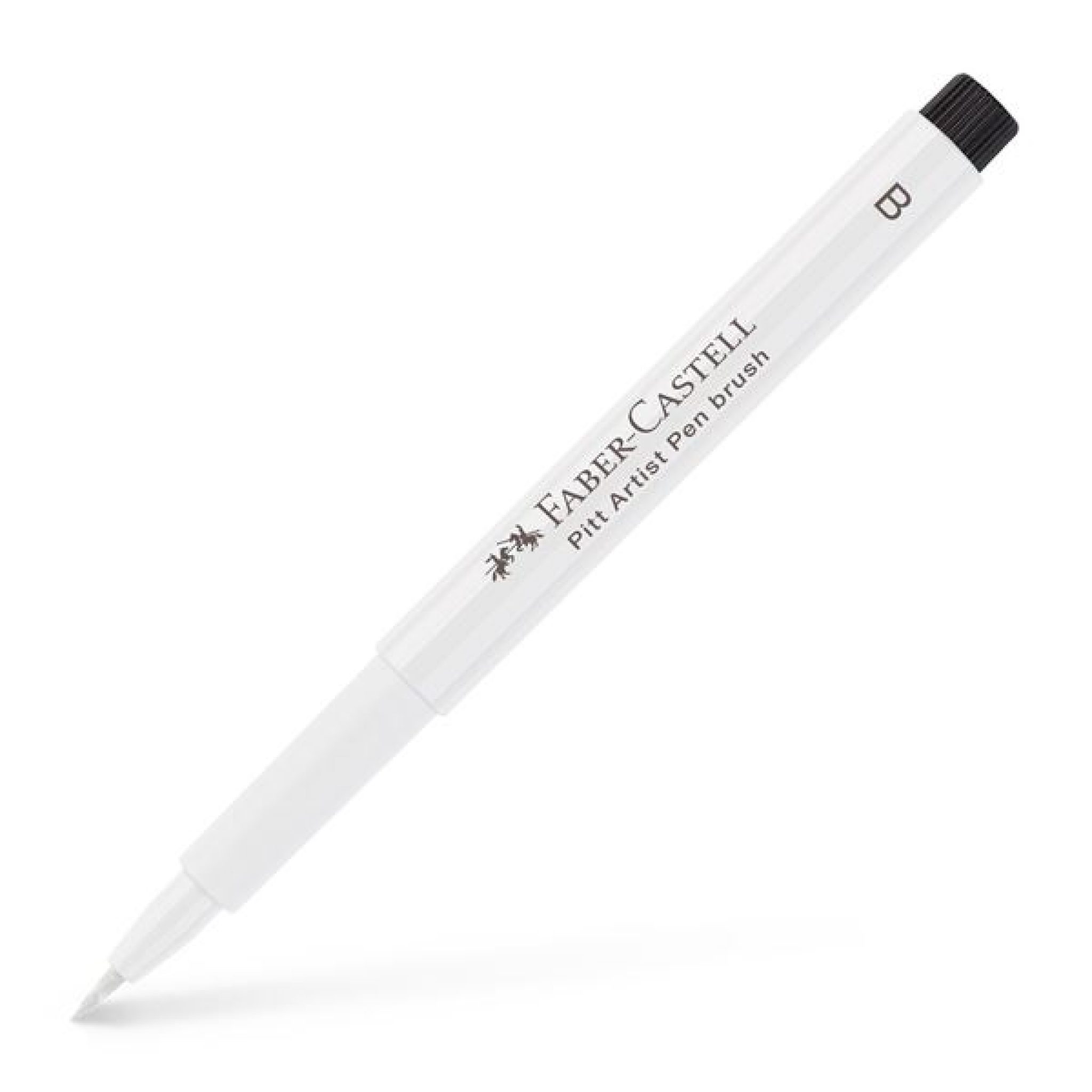 Faber Castell - Pitt Artist Pen Brush India ink pen, white - LPMarocaine