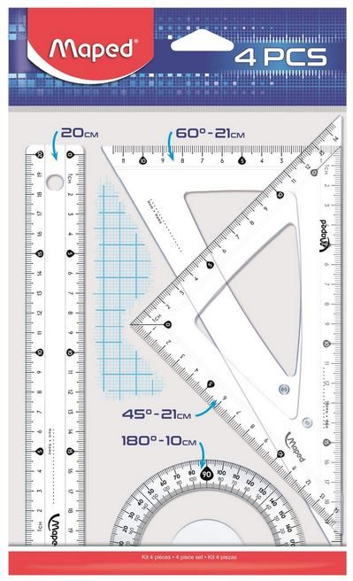 Règle plate Geometric - 200 mm MAPED (traçage technique)