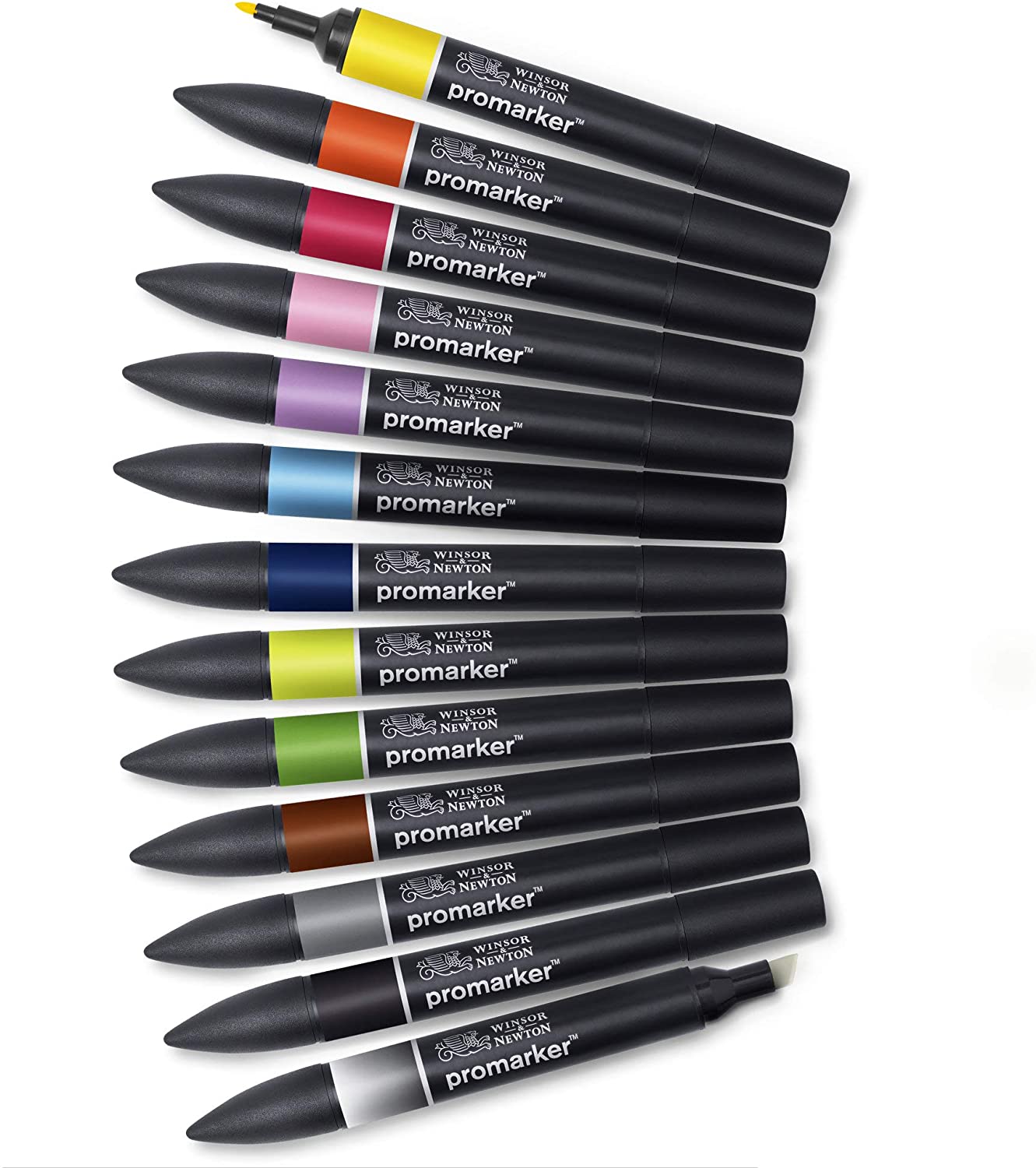 Winsor & Newton Promarker, Set of 12, Essential Colors 12 Count – Image 6
