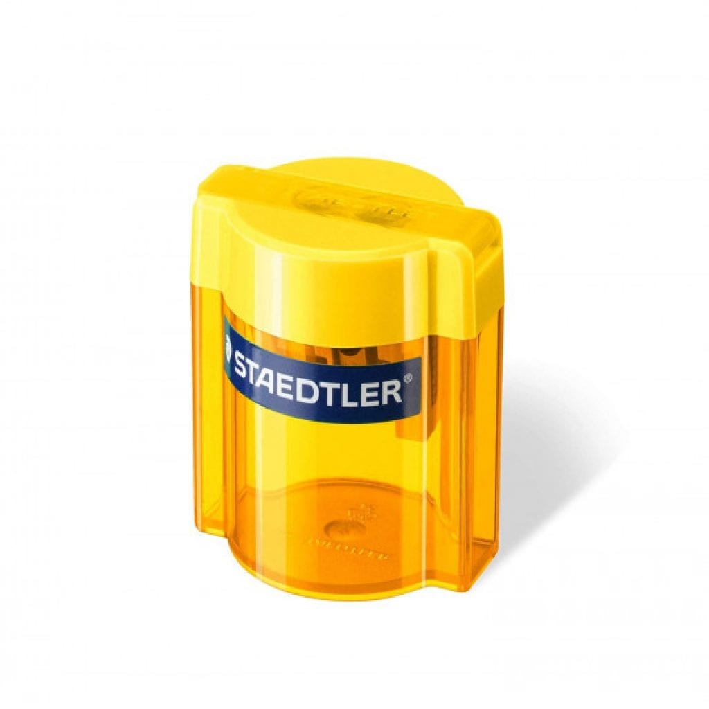 Taille-Crayon Staedtler 513 - 2 Tailles De Crayons - Réservoir Transparent - Couleurs Assorties