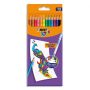 BIC Pochette de 12 Crayons de couleur Kids Evolution Illusion, effaçable bout gomme