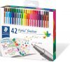 Staedtler Triplus Fineliner 42 couleurs lumineuses assorties, 334 C42