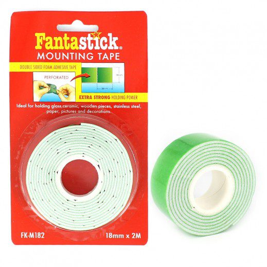 Ruban adhésive double face - Fantastick Mounting Tape 18mm*2m