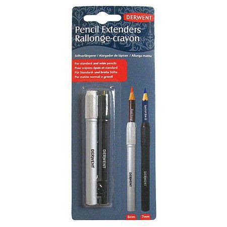 Rallonge Crayon Derwent Pencil Extenders Set, 2 Sizes