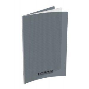 Cahier 17×22 conquerant 96p 90gr Polypro Gris