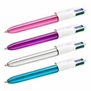 Stylo bic 4 colours shine