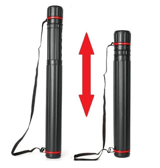 Etui tube rigide télescopique extensible 78 à 120cm porte plan, dessin, toile – Image 3