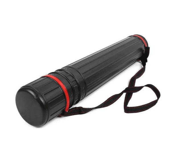 Etui tube rigide télescopique extensible 78 à 120cm porte plan, dessin, toile