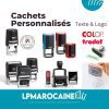 Cachets Personnalisés avec Texte et Logo