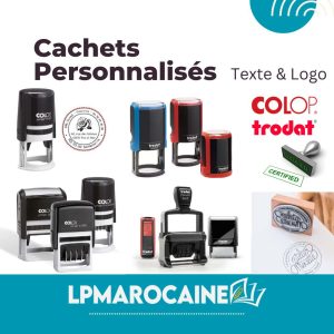 Cachets Personnalisés avec Texte et Logo