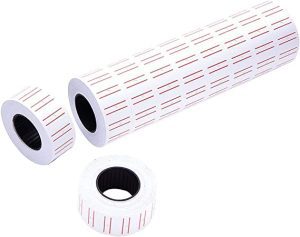 Lot de 10 rouleaux de papier d’étiquettes pour machine étiqueteuse