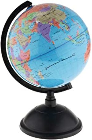 Globe Terrestre 21cm Arabe –  مجسم الكرة الارضية