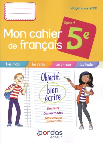 Mon cahier de français 5e - Cahier de l'élève
