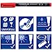 Staedtler Lumocolor Stylos universels permanents, pointe fine, assortis, 4 par paquet – Image 6