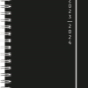 Agenda Scolaire 2023/24 avec Spiral, A5 Polypro 1p/j PlainBlack