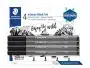 Staedtler Pigment Brush Pen Intense Black Set 4 pcs