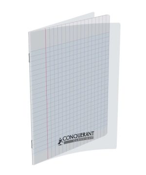 Cahier 17×22 Conquerant 48p 90g Polypro TRANSPARENT