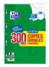 Oxford – 300 copies doubles A4 – petits carreaux – perforées