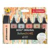 Lot de 6 surligneurs – STABILO – Couleurs assorties – BOSS ORIGINAL NatureCOLORS