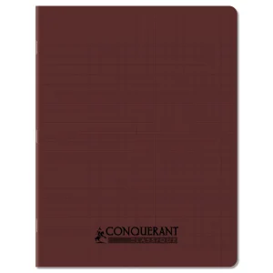 Cahier 17×22 conquerant 96p 90gr Polypro MARRON