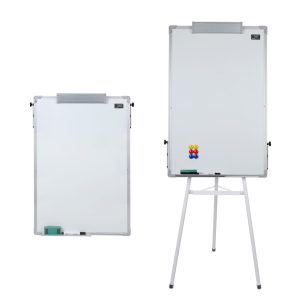 Tableau blanc magnétique avec chevalier 60x90cm CALIDAD