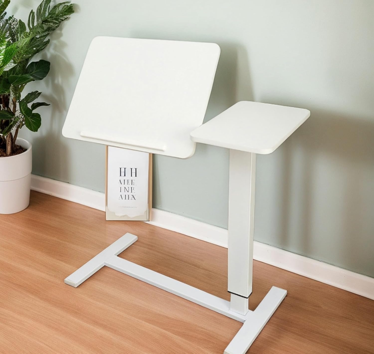 Table réglable avec support de lecture, Bureau mobile - مكتب جانبي متحرك متعدد الاستخدامات – Image 4