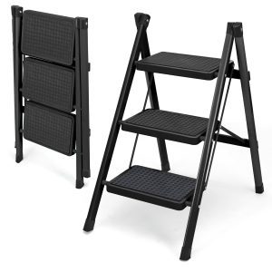 Escabeau pliable 3 marches Échelle en acier – سلم قابل للطي 3 درجات