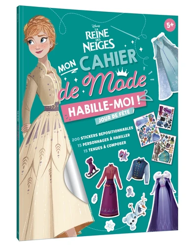 Mon cahier de mode La Reine des Neiges. Jour de fête