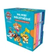 Paw Patrol La Pat&rsquo; Patrouille Ma mini bibliothèque – Missions à la grande vallée. Coffret en 4 volumes : Ruben, chio construceur ; Stella, chiot pilote ; Marcus, chiot pompier ; Chase, chiot policier