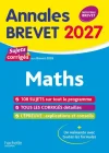 Maths Brevet 3e. Sujets & corrigés Edition 2027