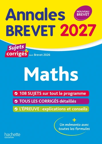Maths. Sujets & corrigés Edition 2027