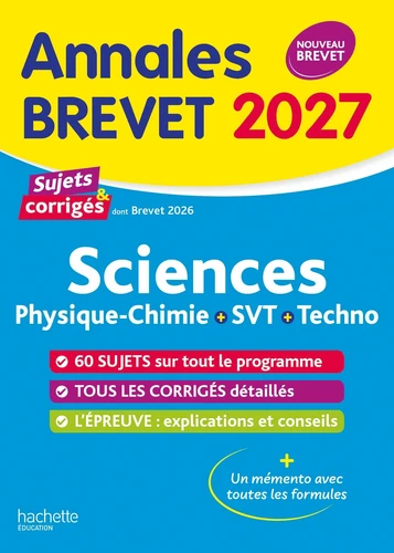 Sciences 3e. Sujets & corrigés Edition 2027