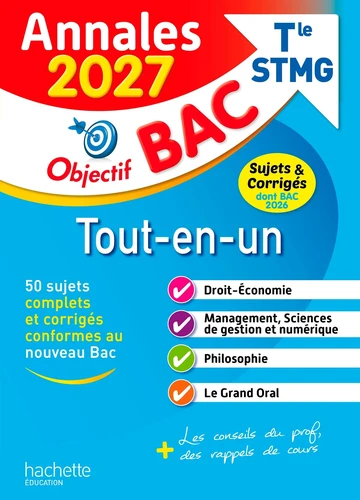 Tout-en-un Tle STMG. Sujets & Corrigés Edition 2027