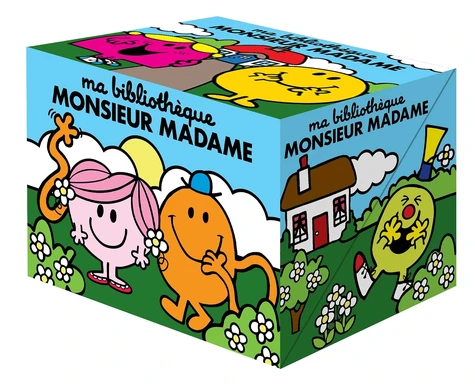 Ma bibliothèque Monsieur Madame. Coffret en 6 volumes : Mme Beauté ; M. Glouton ; Mme Bonheur ; Mme Catastrophe ; M. Gentil ; M. Petit