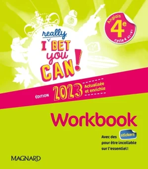 I Really Bet You Can! Anglais 4e – Workbook (2023)