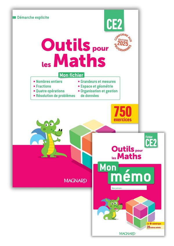 Outils pour les maths : CE2 - Fichier de l'élève + Mémo (éd. 2025)