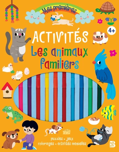 Les animaux familiers. Puzzles, jeux, coloriages, activités manuelles. Avec des feutres