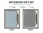 Coffret Notebook avec stylo - Turquoise avec serrure magnetique