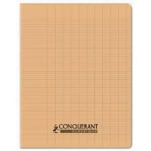Cahier 17×22 Conquerant 96p 90g Polypro Orange ABRICOT