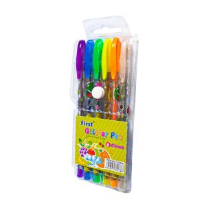 Pack 6 couleur stylo gel glitter