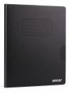Cahier piqué Polypro NOIR 96p Seyes 90g 17×22 – Ancor
