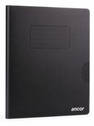 Cahier piqué Polypro NOIR 96p Seyes 90g 17×22 – Ancor