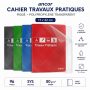 Cahier Travaux Pratique Piqué PP Transp 96P Sys 80g 17x22cm - Ancor