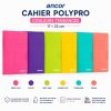 Cahier piqué Polypro 48p Sys 90g 17×22 Trendy – Ancor