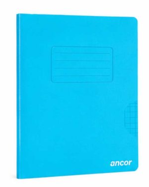 Cahier piqué 96p Seyes 90g A4 21×29.7cm Polypro BLEU ANCOR